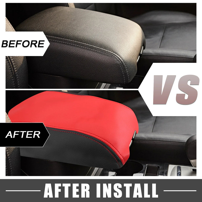 Center Console 2011-2021 Black Red Dodge Durango Armrest Cover