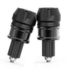 Motorcycle ATV Black CNC Aluminum Handlebar Grips Bar End Cap Plugs