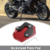 BMW Motorcycle Side Stand Support Plate Red Kickstand Pad Extender