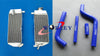 Yamaha YZ125 Aluminum Radiator + Red Silicone Hose (2002-2004)