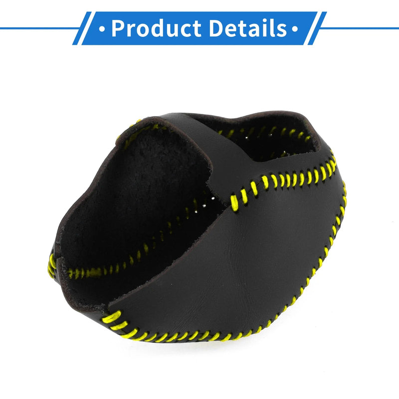Toyota RAV4 2019-2024 Black Yellow Faux Leather Gear Shift Knob Cover