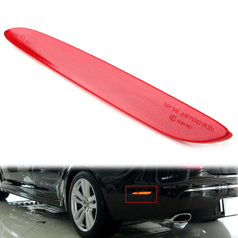Jaguar XJ ABS Rear Left Bumper Trim Red Reflector (2010-2017)