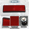 Universal Motorcycle Universal / 88x32mm / Spoke Reflector Red