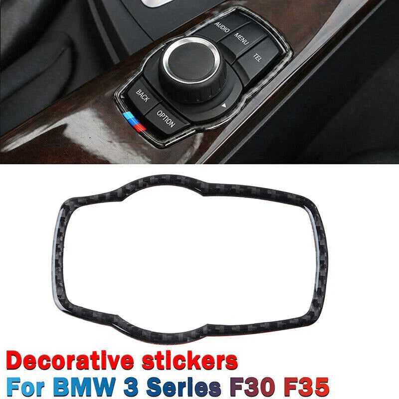 BMW F30 F35 Carbon Fiber Multimedia Switch Cover Trim (2012-2018)