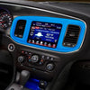 Dodge Charger 1x Blue Central Control Navigation Panel Cover (2015-2023)