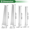 BMW X5 Silver Tone 8 Pcs Door Pillar Window Trim (2014-2018)