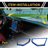 Jeep Wrangler JL JLU (2018-2024) - ABS Blue A Pillar Speaker Cover Trim