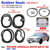Windshield Door Rubber Seal Set 6 Fits Toyota Corolla AE110 AE111 4D SED 1995-02