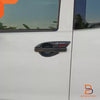 Isuzu D-Max, MU-X Black Carbon Fiber 4 Door Handle Cover Trim (12-19)