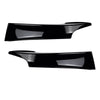 BMW F20 F21 2 x Gloss Black Front Bumper Side Splitters (2012-2014)