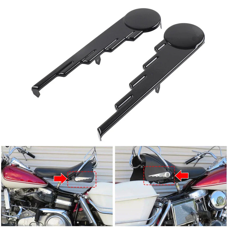Harley Touring Road King Black Saddlebag Trim Speed Ball Wing (2009-2023)