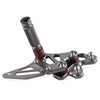 Suzuki GSXR 600 Adjustable Grey Racing Rearsets Footrest Pegs (2015)