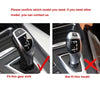 BMW F20 F22 F30 F32 F10 M Sport Real Carbon Fiber Gear Shift Knob Kit fit
