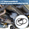 Ford & Chevrolet Auxiliary Diesel Fuel Tank Install Kit 1-1/2"