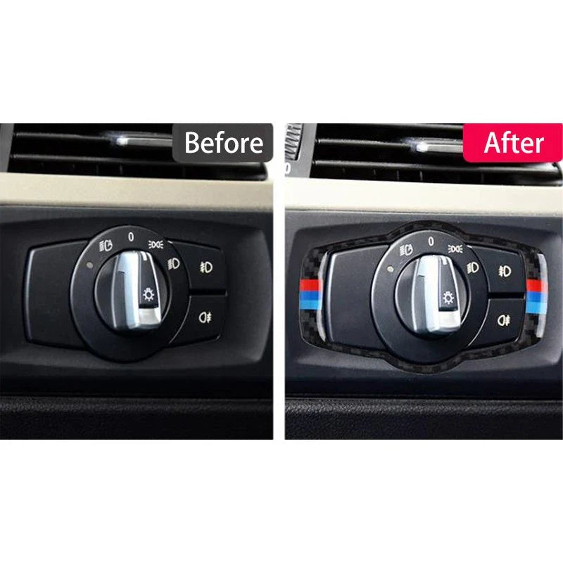 BMW 3 Series E92 E93 Carbon Fiber Headlight Switch Frame (2005-2012)