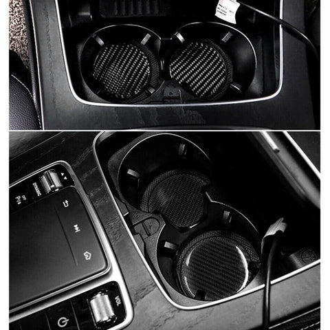 2 x Center Console Cup Holder Mats
