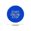 BMW Blue ABS Push Start Stop Button Cover Trim Sticker