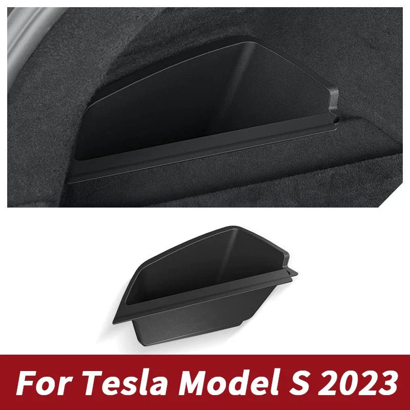Tesla Model S Rear Trunk Side Storage Box Organizer Partition (2023–2023)