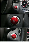 Benz C GLC GLE 1PCS Carbon Fiber Start Stop Engine Button Switch Sticker Fit