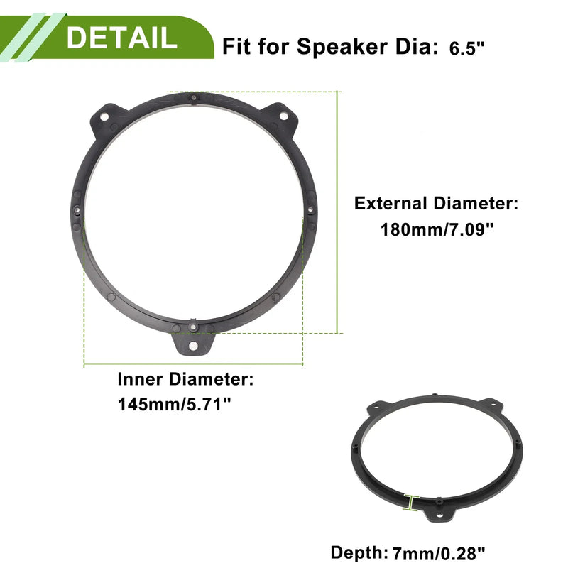 BMW 3 E46 6.5" Speaker Spacer Adapter (1998)