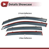 Honda Civic Side Window Vent Visors Black Window Deflectors (2016-2021)