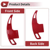 Ford Mustang Red Plastic Steering Wheel Paddles (2015-2023)