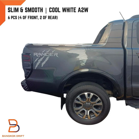 Ford Ranger A2W  Cool White Slim Fender Flares (2015-2018)