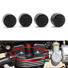 T120 Thruxton Scrambler Street Cup Billet Head Bolt Cover Caps Black