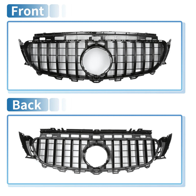 Mercedes-Benz E200 (2016-2020) Black Front Upper Bumper Grille