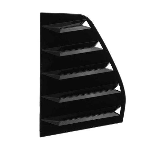 Golf 6 MK6 GTI R Side Window Louver Shutter Cover Gloss Black (2010–2014)