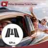 Hyundai Accent Hatchback (2011-2017) Black Door Pillar Window Trim