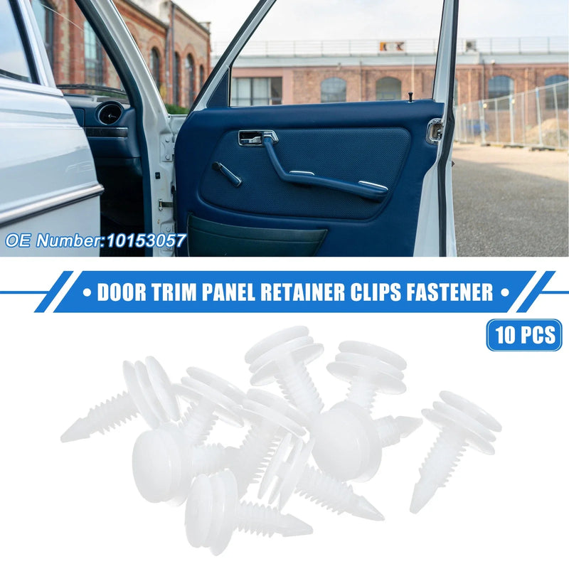 Buick White 10Pcs Door Trim Panel Retainer Clip Fastener Rivet