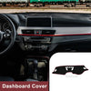 BMW X1 F48 2016-2022 Sun Protector Pad Black Red Dash Cover Mat