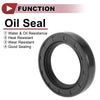 Rotary Shaft Seal Oil Seal Nitrile 70 Durometer Rubber 35x52x10mm Black 5 Pcs