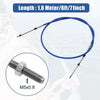 Make 2 x 6ft 1.8m 71in Marine Throttle Shift Remote Control Box Cable Blue