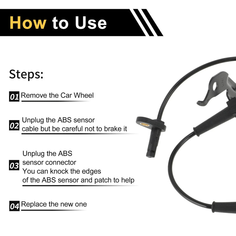 Honda Jade Front Right ABS Wheel Speed Sensor (2013-2018)