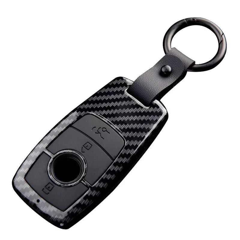 Mercedes Benz A C E S CLA GLE GLS Class Carbon Fiber Style Key Fob Cover