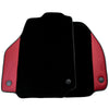 Ferrari 458 GT2 (2010-2015) - AutoWin Brand, Bordeaux Leather Black Floor Mats