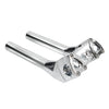 Harley 10" Chrome Tall Handlebar Risers Pullback 1.5"