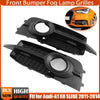 AUDI A1 8X S-Line Honeycomb Front Bumper Fog Light Covers (2010-2014)