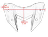 Kawasaki Z800 Black Front Cowl Fairing Windshield Cover (2012-2016)