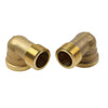 Various Models 2 x Brass Hose Fitting 90 Degree Elbow G1/2 Male x G1/2 Female