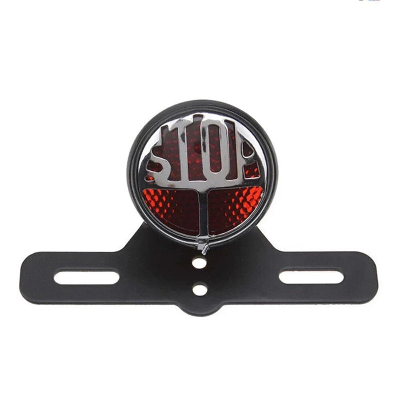 Harley Bobber Chopper Vintage License Plate Mount Brake Light