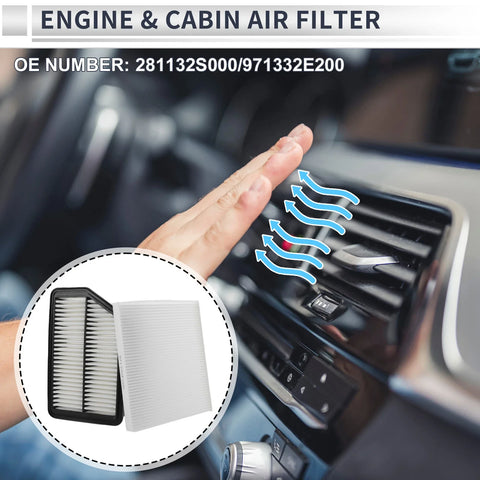 Kia Sportage 2.4L Cabin Air Filter Combo (2011-2016)