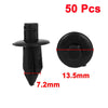 Toyota Lexus Rivets Fastener 50 Pcs Car Bumper Black Plastic