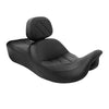 Harley Road Glide (2009-2023) Black Driver & Passenger Seat & Backrest