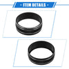 Jeep Wrangler JK JKU (2011-2018) Black 3 x Car AC Switch Knob Cover Rings