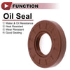 Oil Seal / 35x72x12mm / Rotary Shaft Seal FKM Brown 2 x Pcs