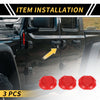 Jeep Wrangler JL JLU Sport 3 x Car Exterior Door Key Jack Covers (2018-2022)