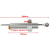 Motorcycle - Silver 260mm Steering Damper Stabilizer